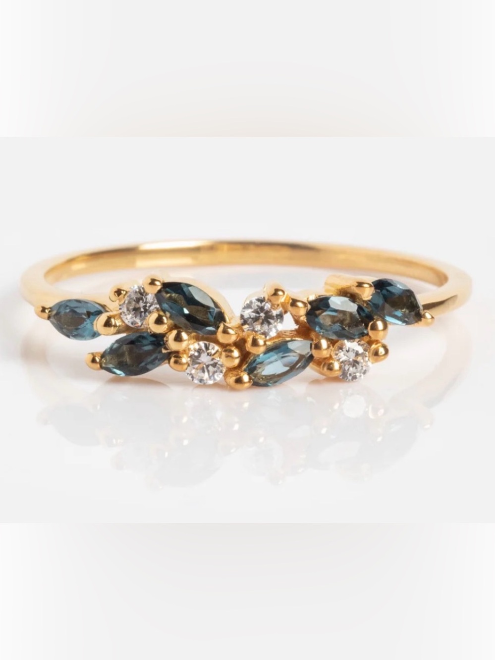 Gemstone Orchard Ring - London Blue Topaz